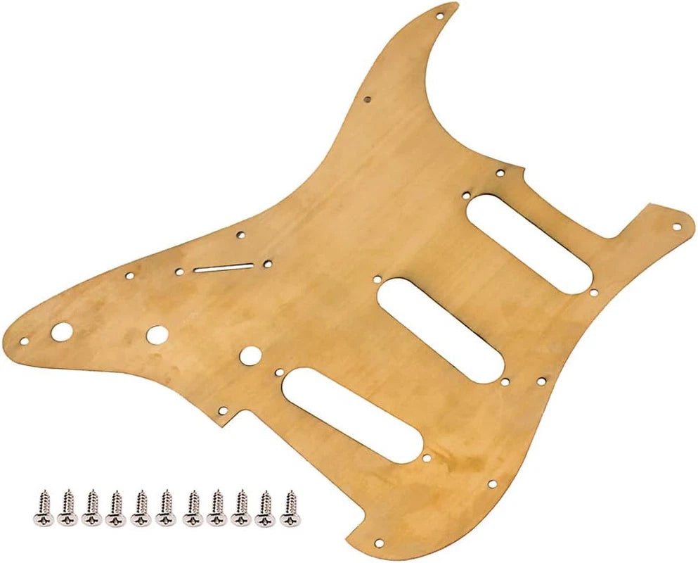 Brass Guitar SSS Pickguard Scratch Plate Fit Fender Stratocaster ST