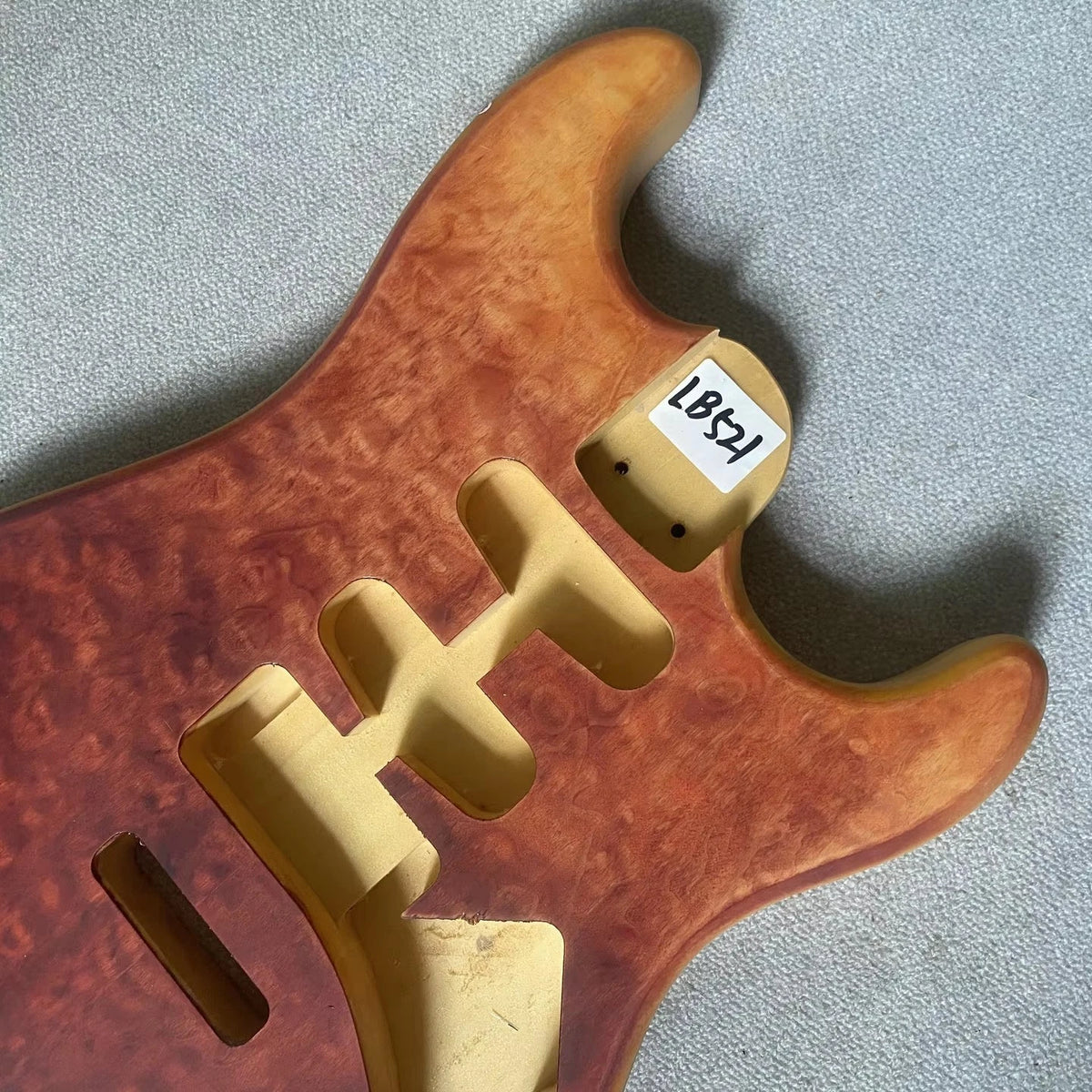 SSH Quilted Maple Top Guitar Basswood Body Fit ST DIY Project