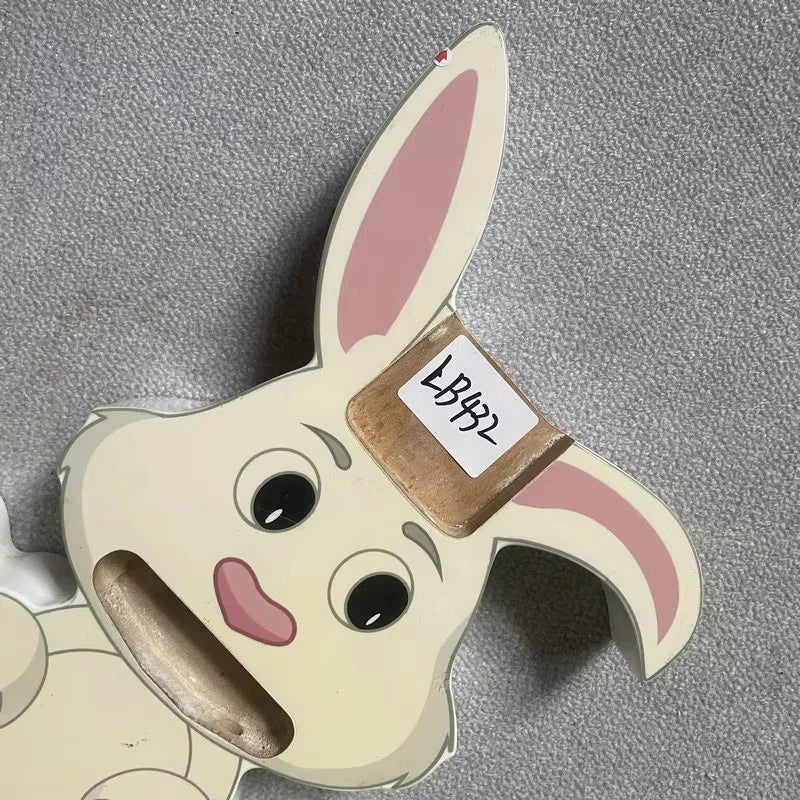 Mini Rabbit Shaped Custom DIY Project Guitar Body, Solid Wood