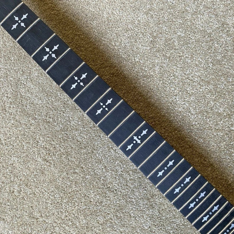 Black Maple Wood Guitar Neck, Rosewood Fretboard 24 Frets