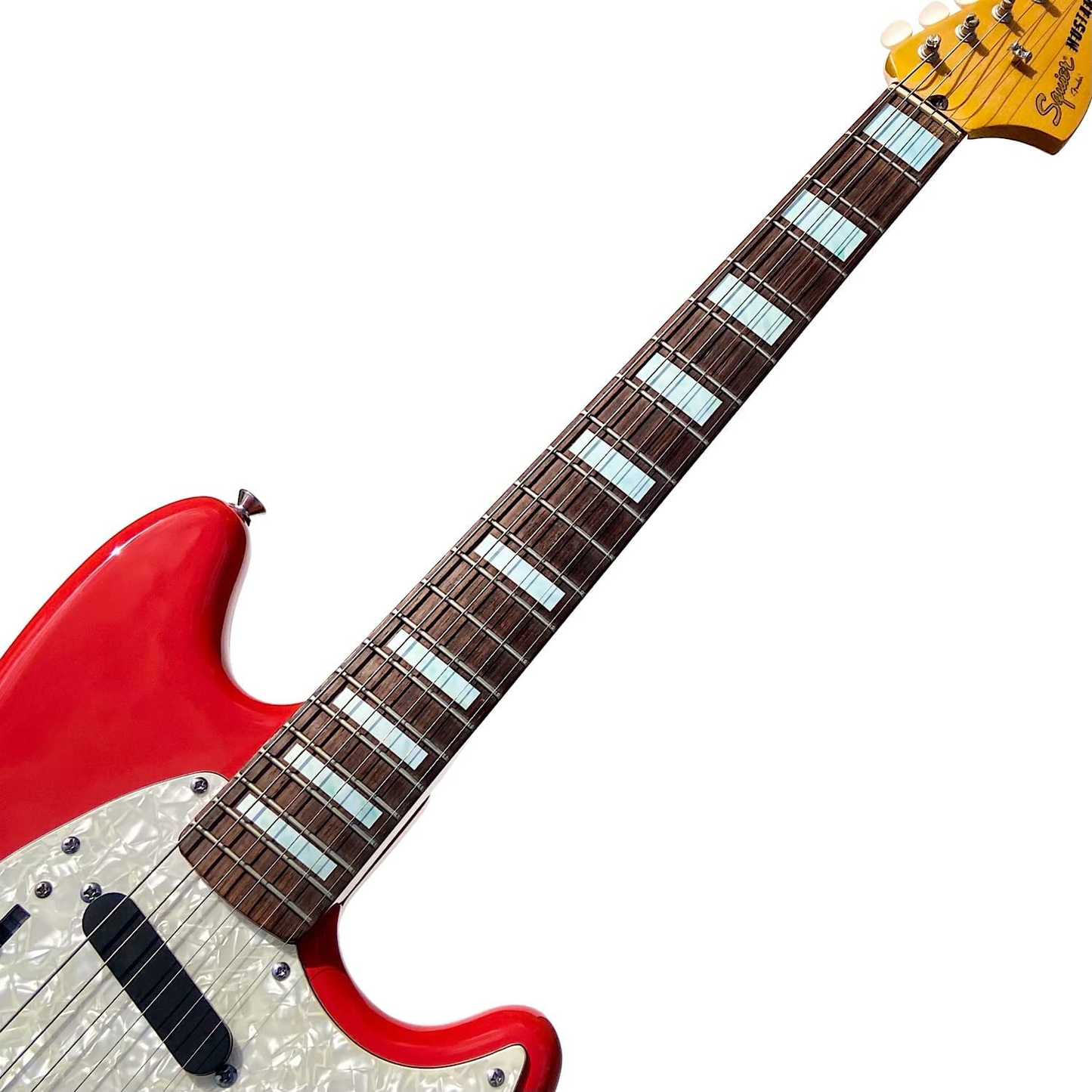 White Pearl Blocks Electric Guitar Fret Inlay Markers Stickers
