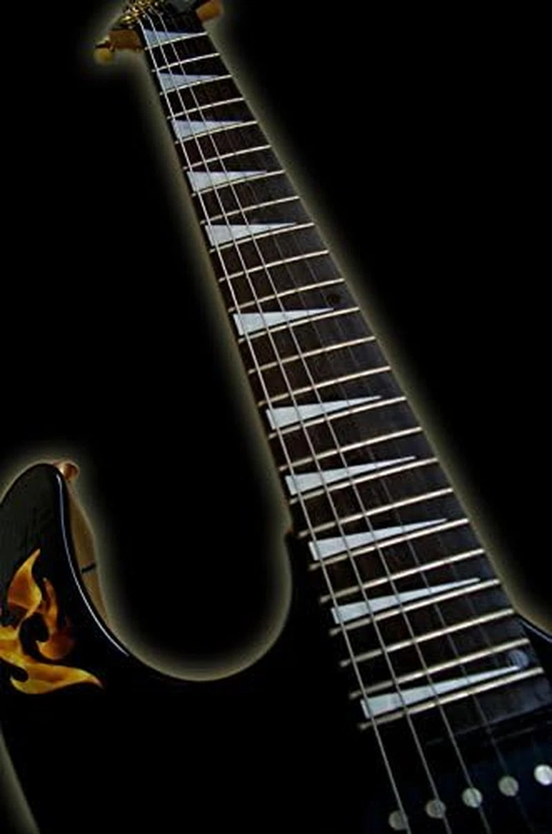 White Pearl Shark Fin Guitar Fretboard Fret Markers Inlay Stickers
