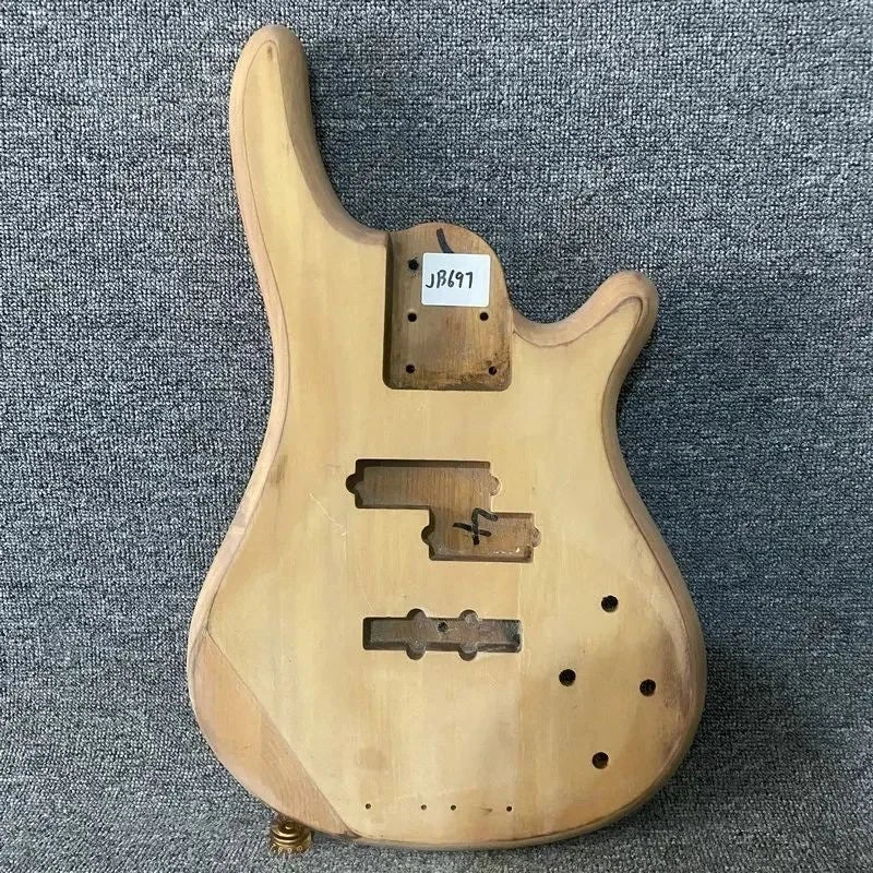 Natural 5/6 String Bass Body with Active PJB Pickups DIY Project