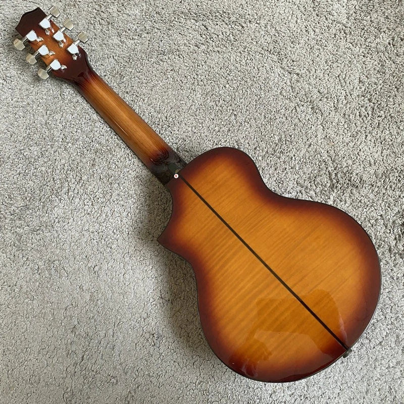 27-Inch Lili Mini Guitar, Tiger Maple Sunburst Finish