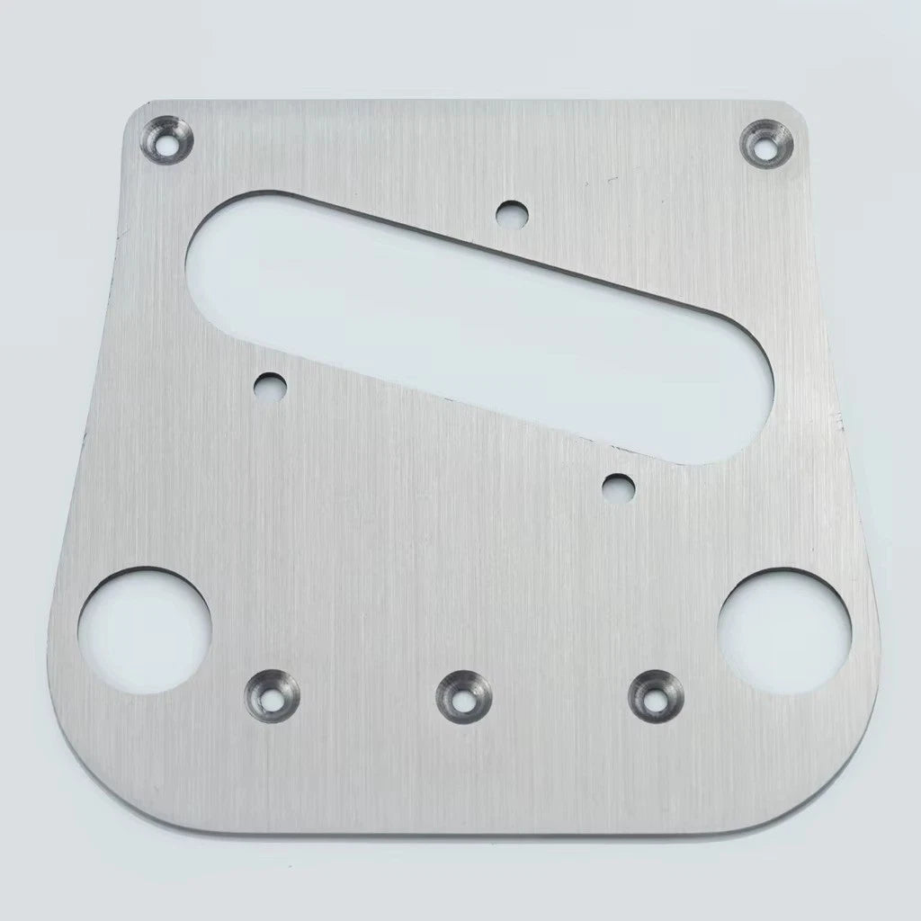 Brushed Stainless Steel Guitar Bridge Base Plate Pickup Frame Fit Tele