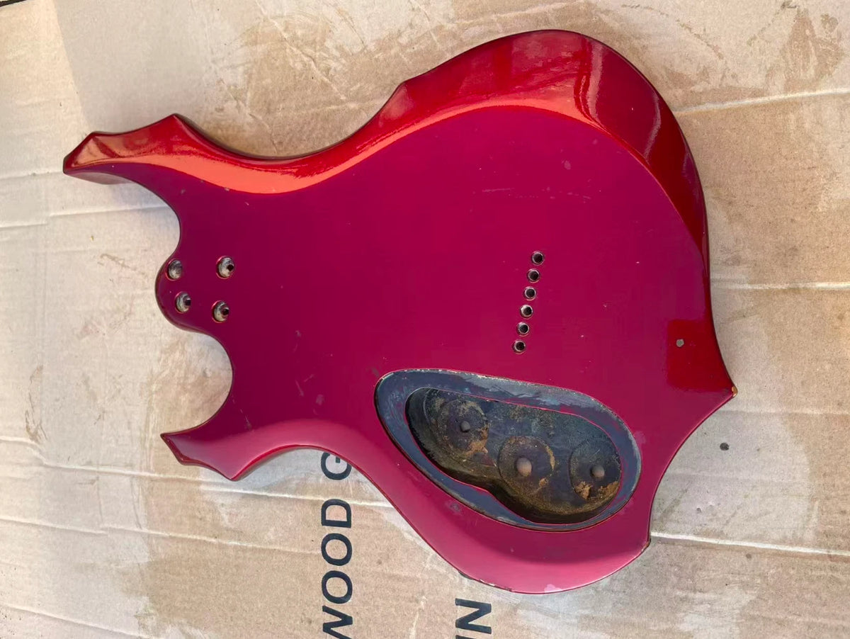 Metallic Red HH Guitar Basswood Body, String Through