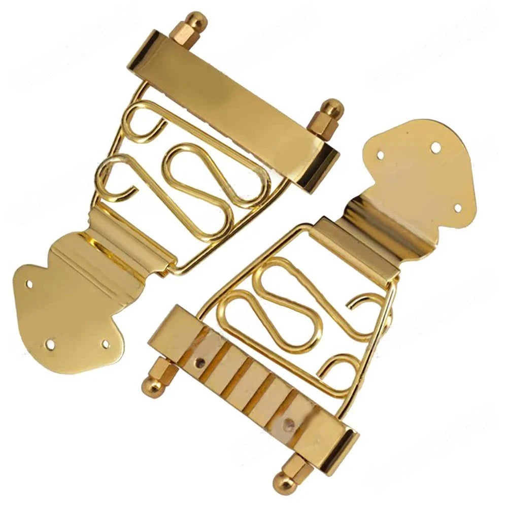 Gold Semi Hollow Jazz Guitar Short Tailpiece Trapeze Fit Epiphone,Ibane<wbr/>z,Cort