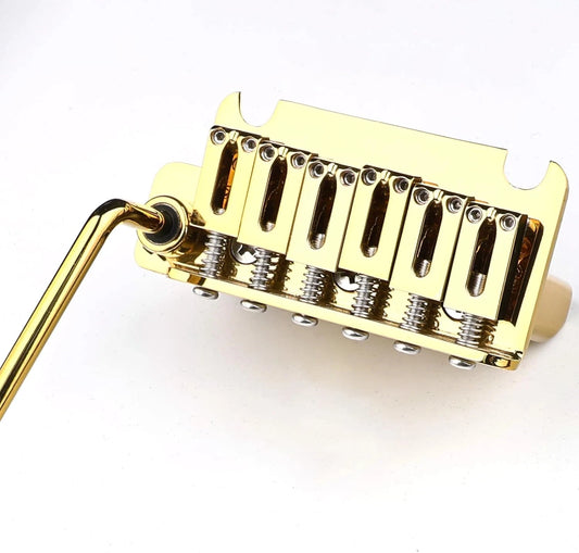 Gold Lefty Guitar Bridge Tremolo System, Brass Block Fit Stratocaster Strat