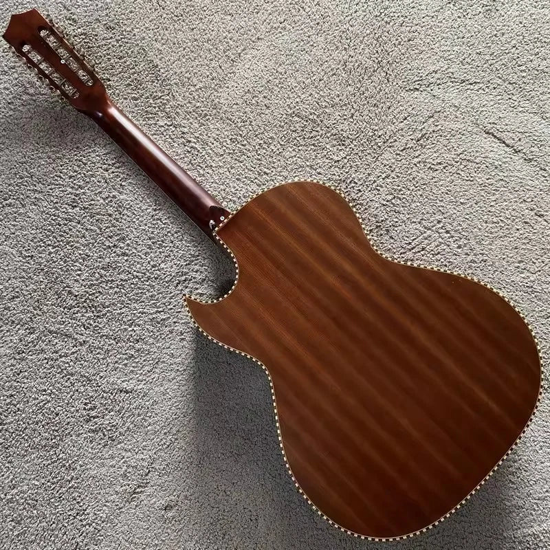 10 String Acoustic Electric Guitar, Mahogany Neck, Rosewood Fingerboard