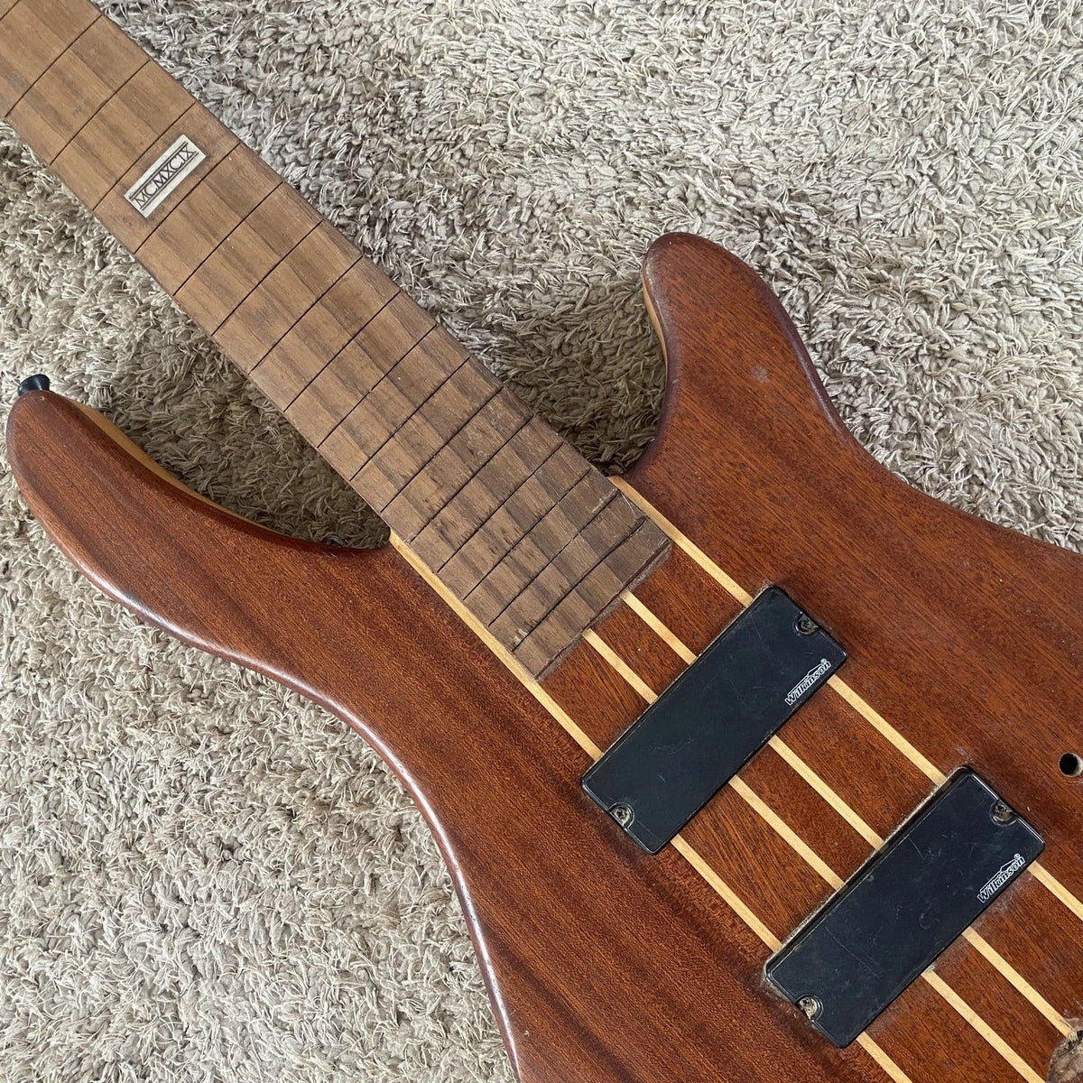 Ashton 5 String Bass DIY Project, Alder Mahogany Body, Maple Neck Through