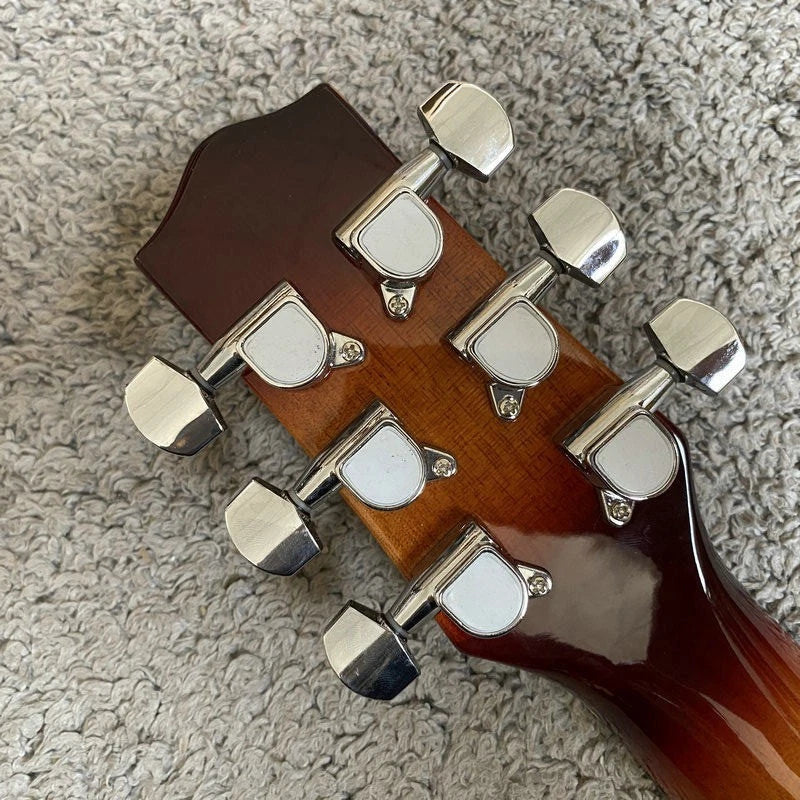 27-Inch Lili Mini Guitar, Tiger Maple Sunburst Finish