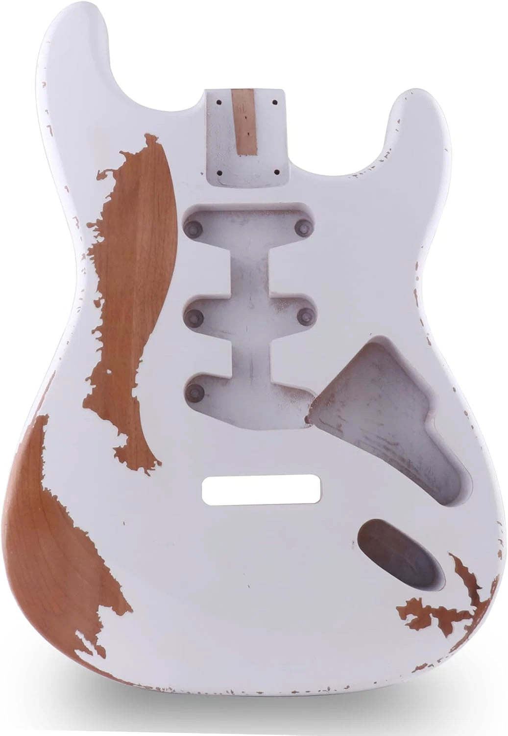Relic White Finish Alder Wood Guitar Body Fit ST