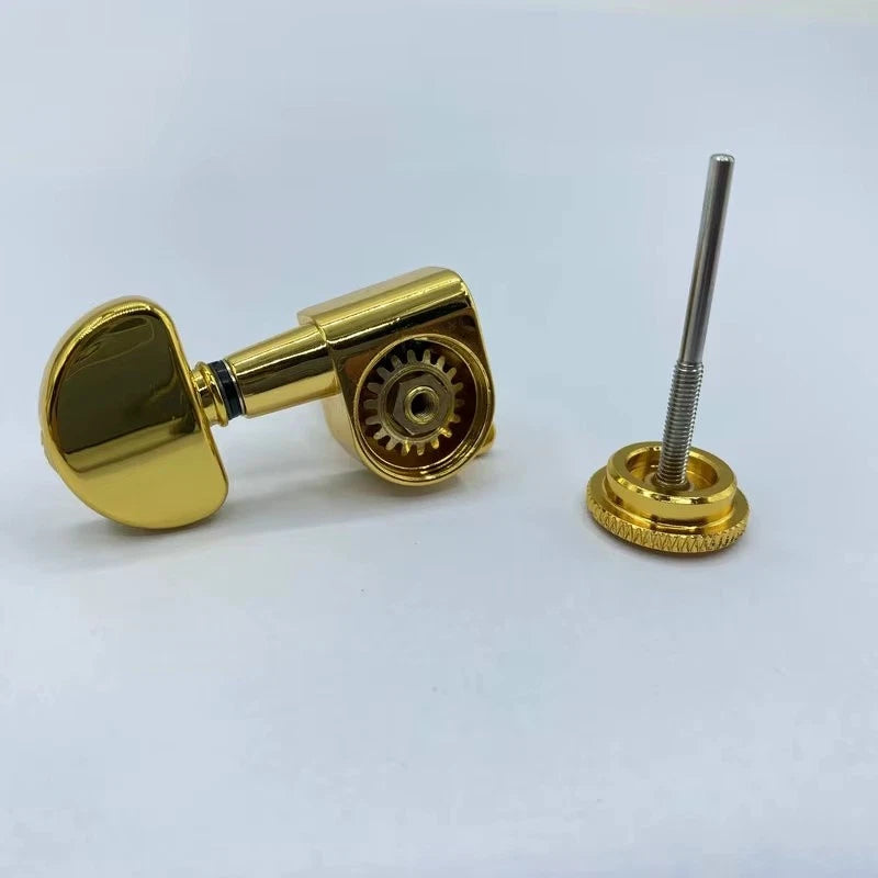 L3R3 Electric Guitar Locking Tuning Pegs Machine Heads Set, Gold