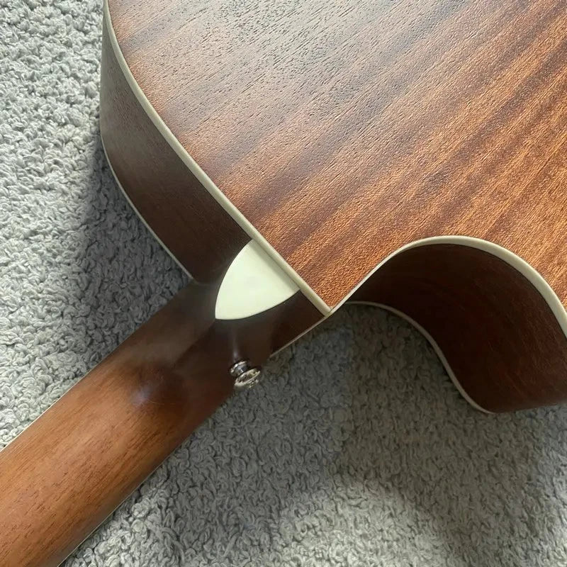 Luna Folk Acoustic Guitar, Hena Oasis Top, Mahogany Neck, Rosewood Fingerboard