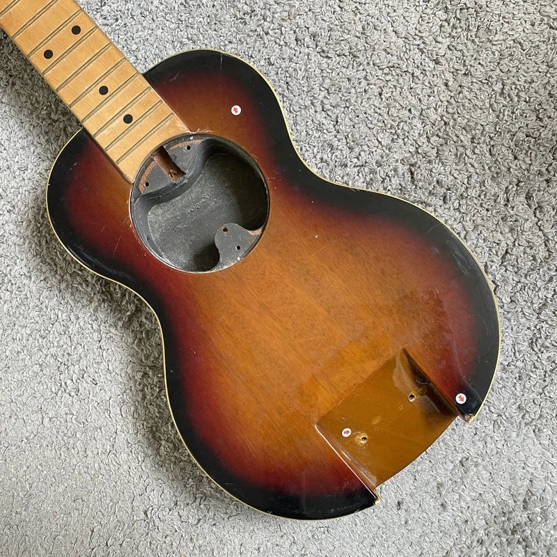 DIY Project Mini Travel Guitar, Mahogany Body, Maple Neck