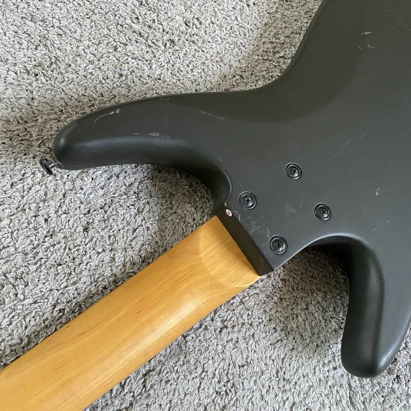 DIY 4 String Electric Bass, Basswood Body, Maple Neck, Rosewood Fingerboard