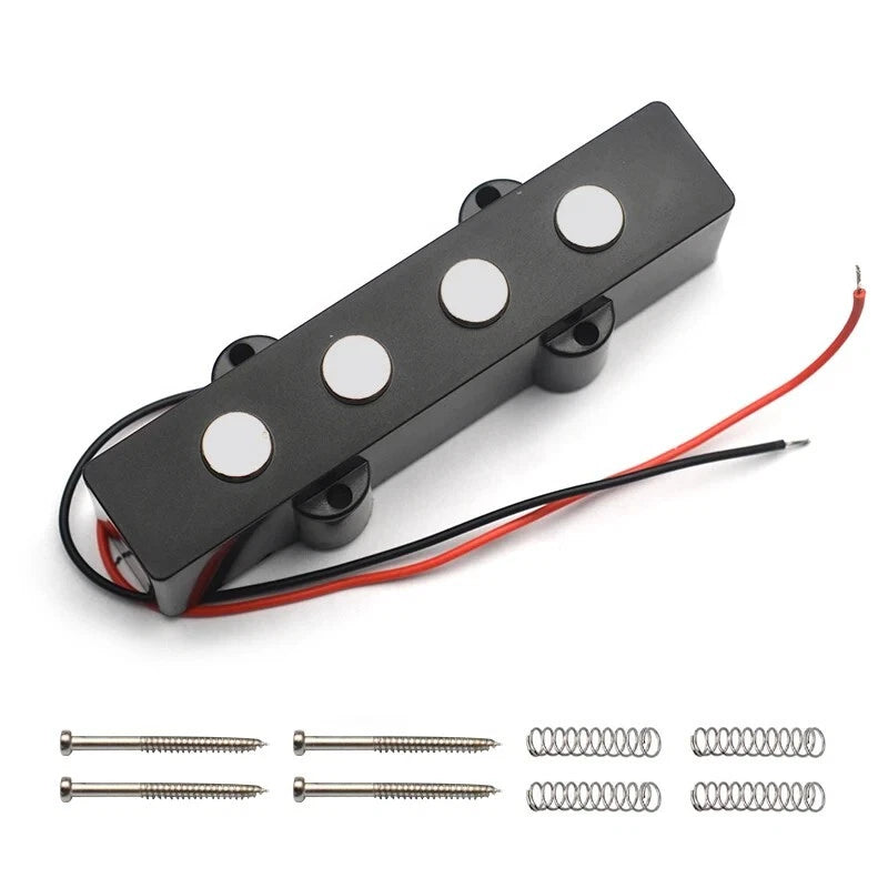 Neck and Bridge 4 String Bass Flate Pole Ceramic Pickups Fit Jazz Bass