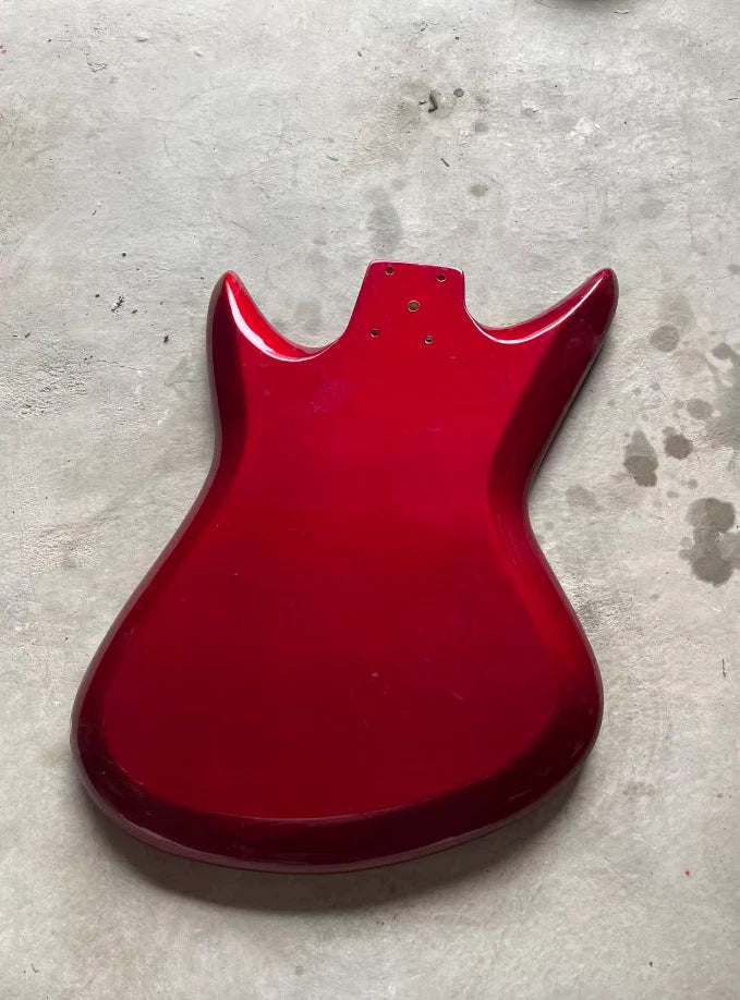 Red DIY Project Guitar Body Fit Sharkfin Guitars