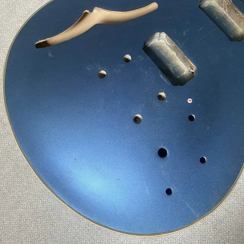 Blue Jazz Guitar Semi Hollow Body DIY Project