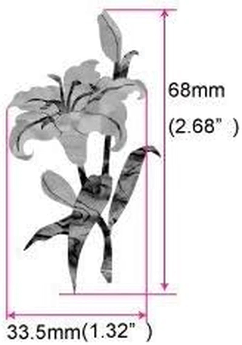 Flower Abalone Guitar Decal Headstock Inlay Stickers