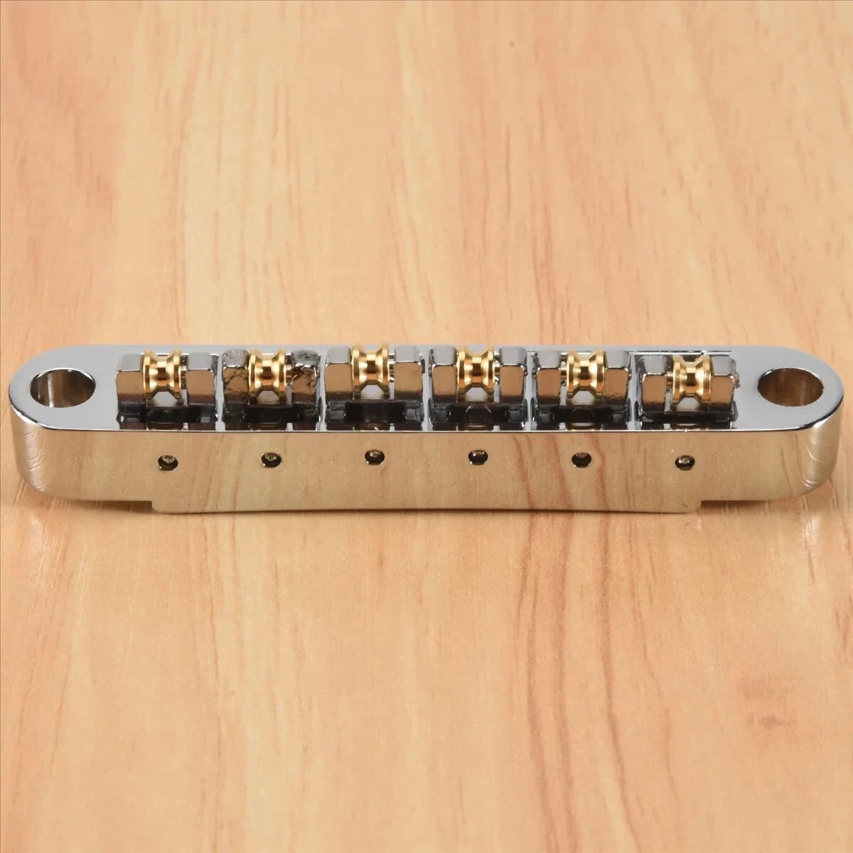 Chrome Guitar Roller Saddles Tune O Matic Bridge Fit Washburn,Epiph<wbr/>one,Ibanez