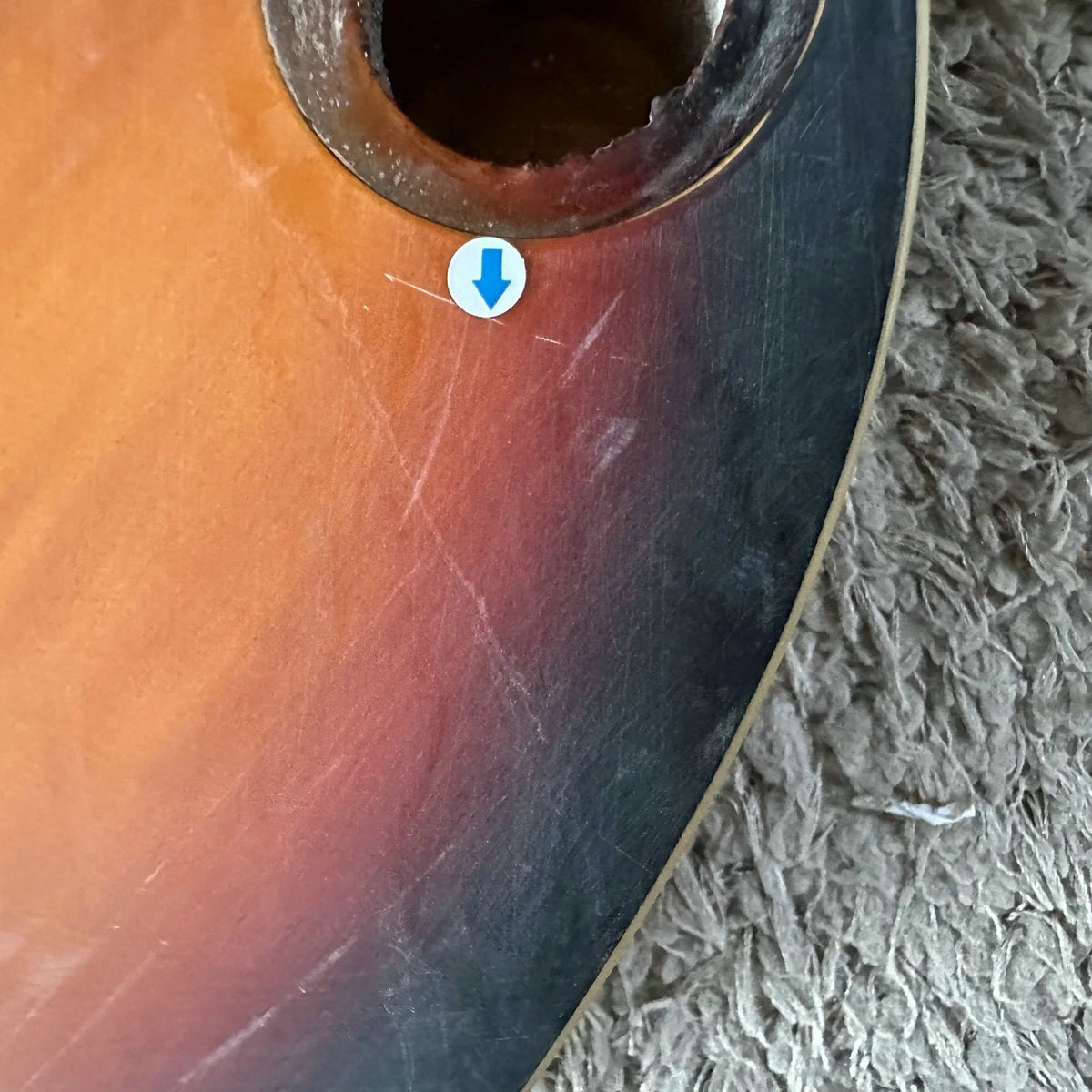 Hawaiian Slide Electric Guitar DIY Project, Tiger Maple Sunset Finish