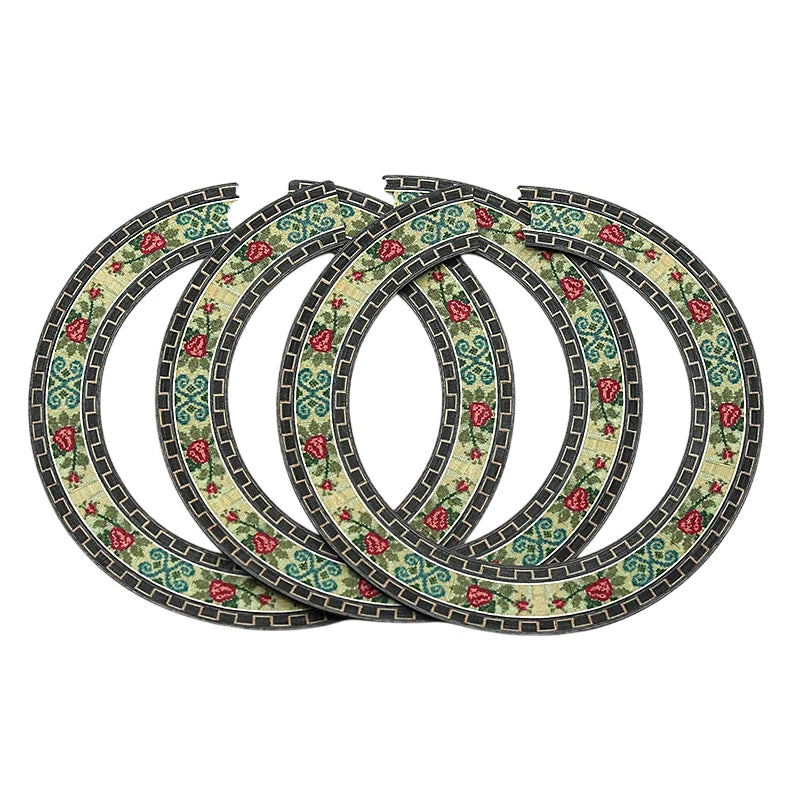 3x Wooden Classical Guitar Inlay Soundhole Rosettes Fit Breedlove,John<wbr/>son,Hohner