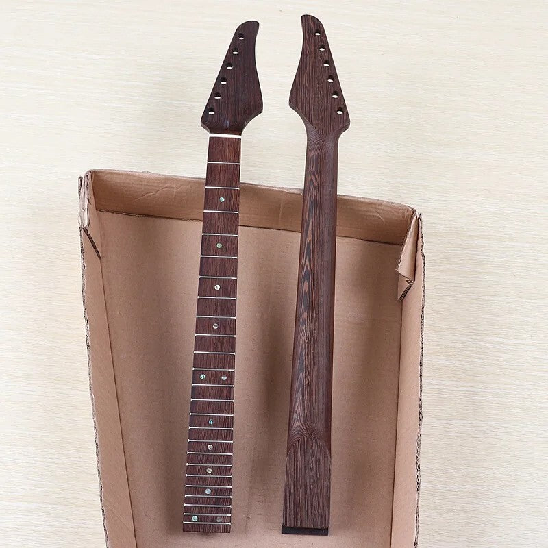 Wenge Wood Electric Guitar Neck, 24 Frets Fingerboard Fretboard