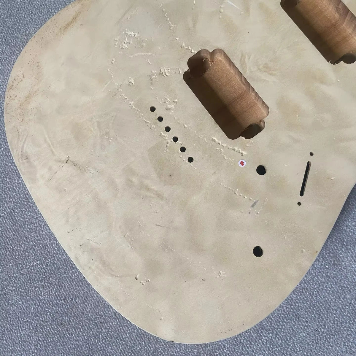 HH Quilted Maple Top Guitar Body Fit Tele with String Through Bridge