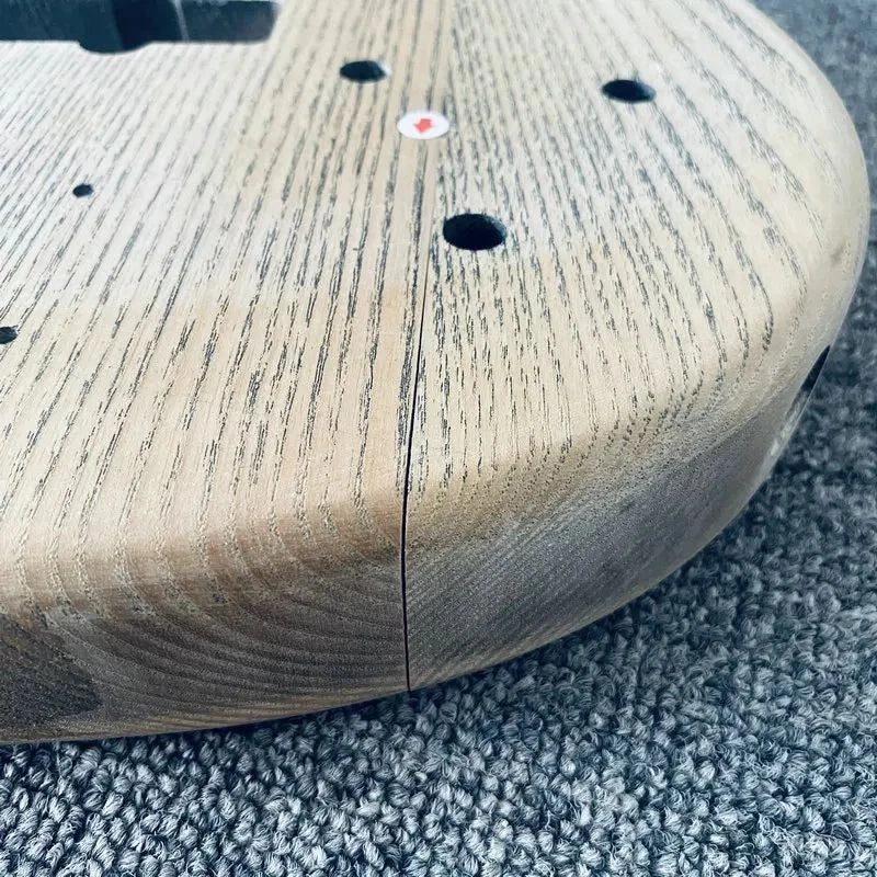 5/6 String Bass Body Ash Wood