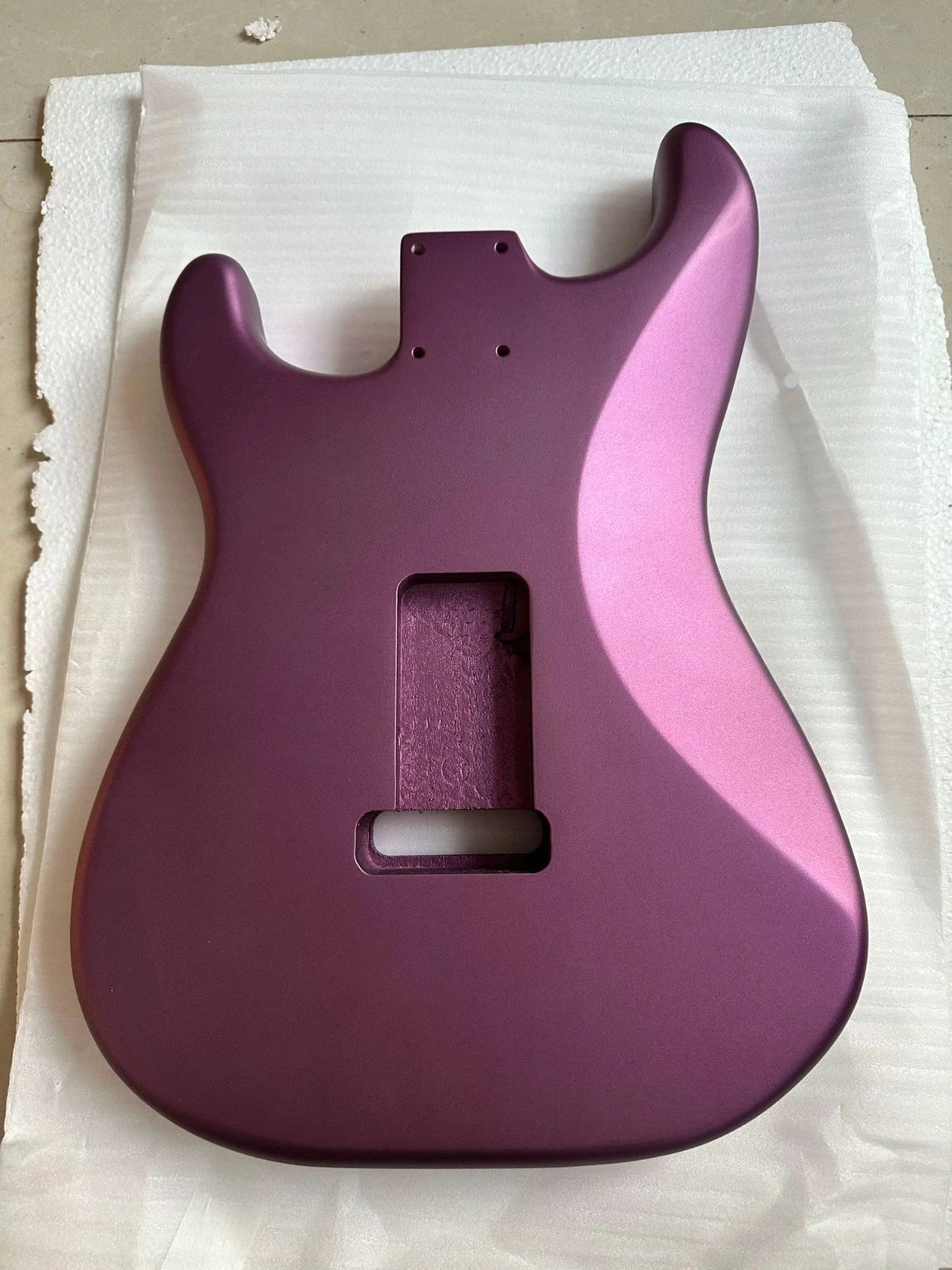 Nitro Finish Metallic Purple Guitar Paulownia Wood Body Fit Stratocaster ST