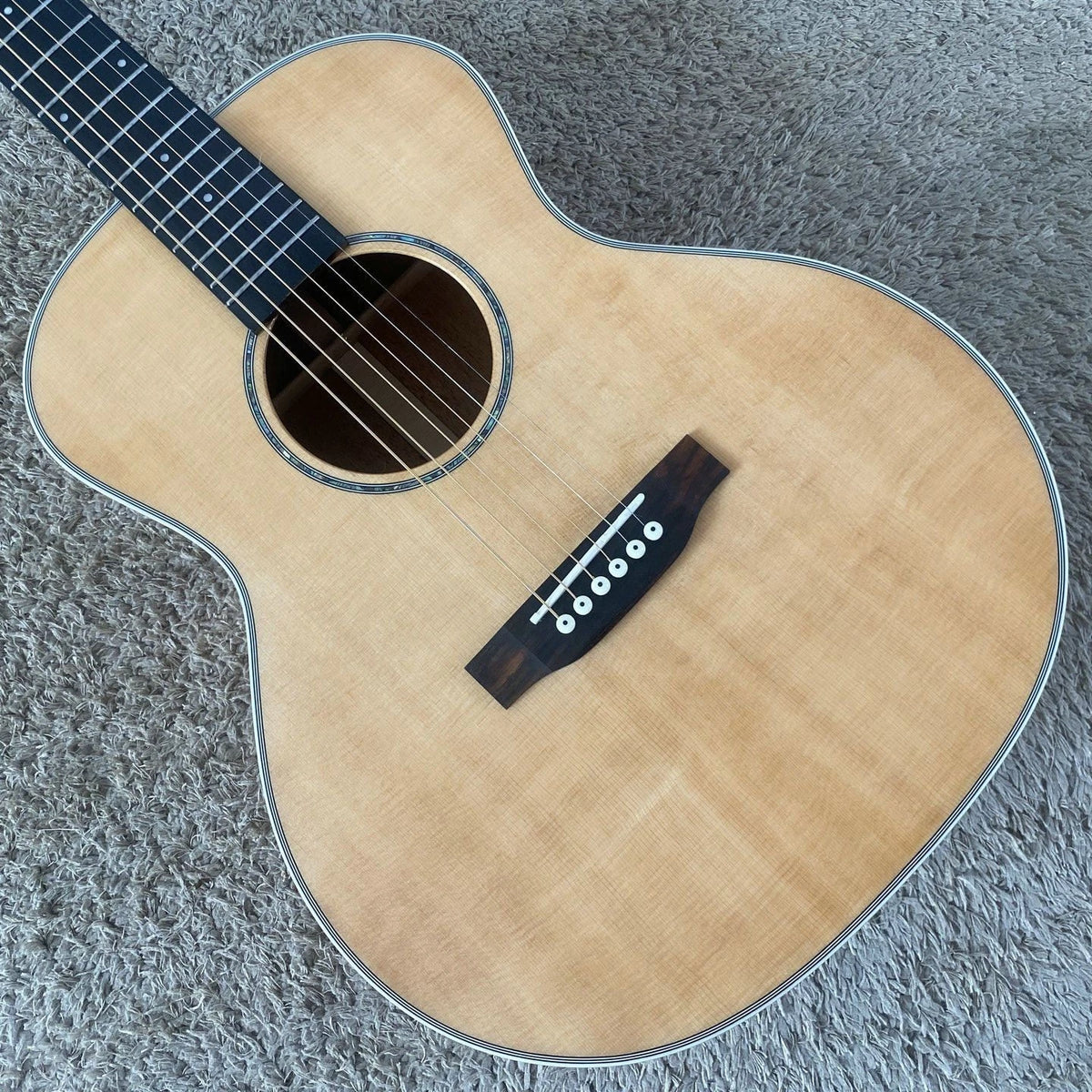 36-Inch Acoustic Guitar, Spruce Top, Flame-Okoume Body