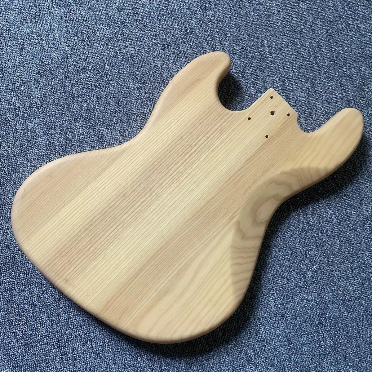 Jazz Bass Body Solid Ash Wood Right Hand Natural Color