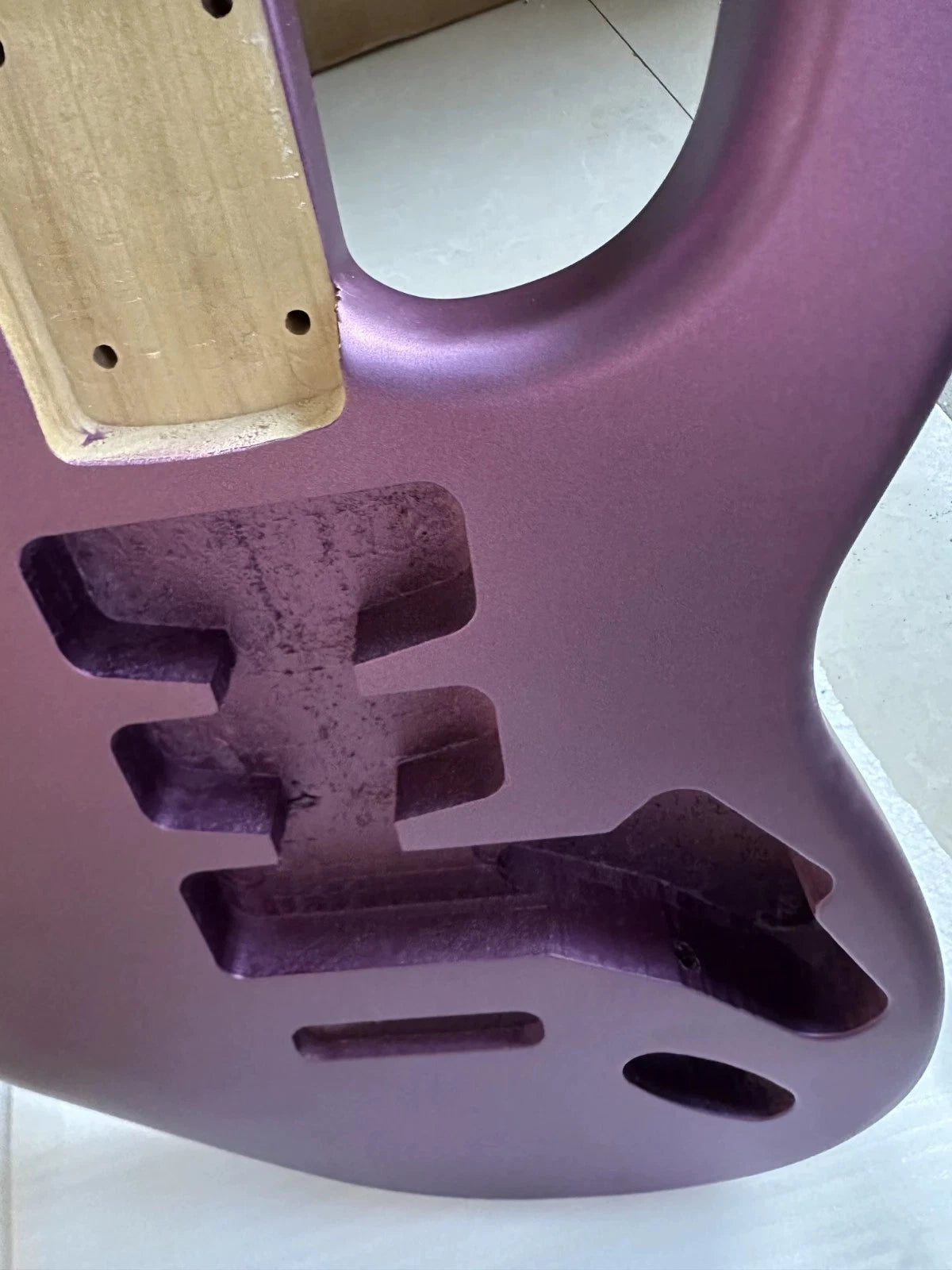 Nitro Finish Metallic Purple Guitar Paulownia Wood Body Fit Stratocaster ST
