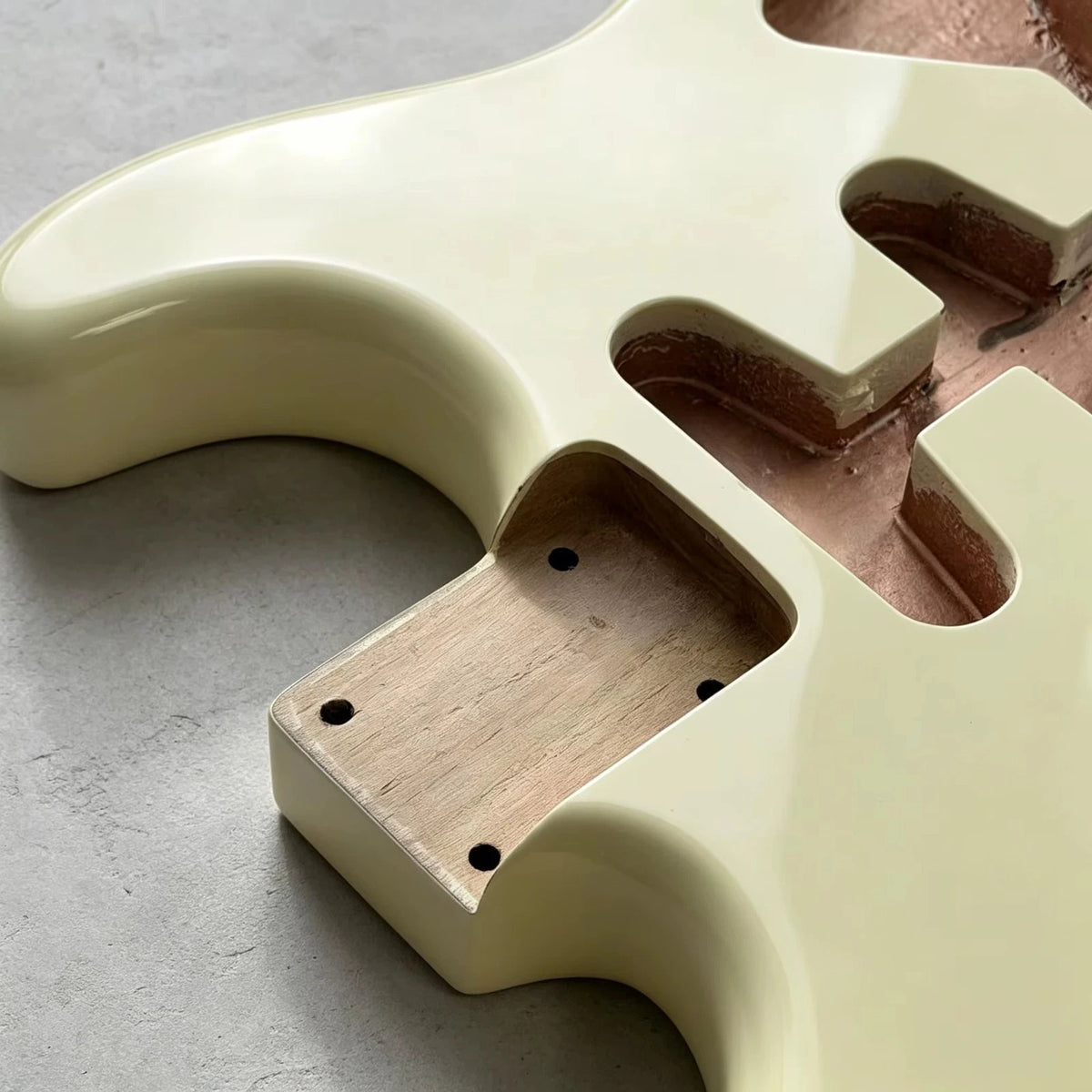 Semi Hollow Alder Guitar Body, Vintage Cream Fit ST