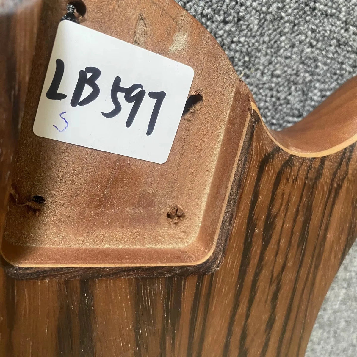 Walnut and Mahogany Wood DIY Project Bass Guitar Body