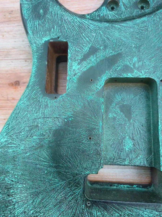Custom Green Finish Guitar Solid Body DIY Project Fit ST
