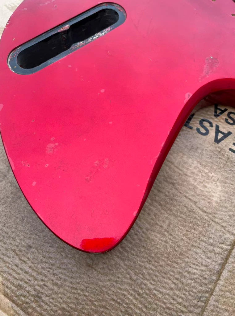 Metallic Red Basswood Guitar Body, with Single Humbucker Fit Mockingbird DIY