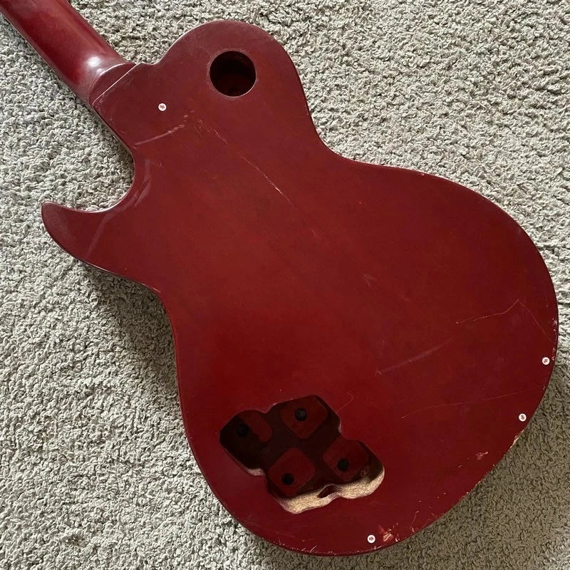 DeVille Red Tiger Maple Top Guitar Body, Rosewood Fingerboard Neck