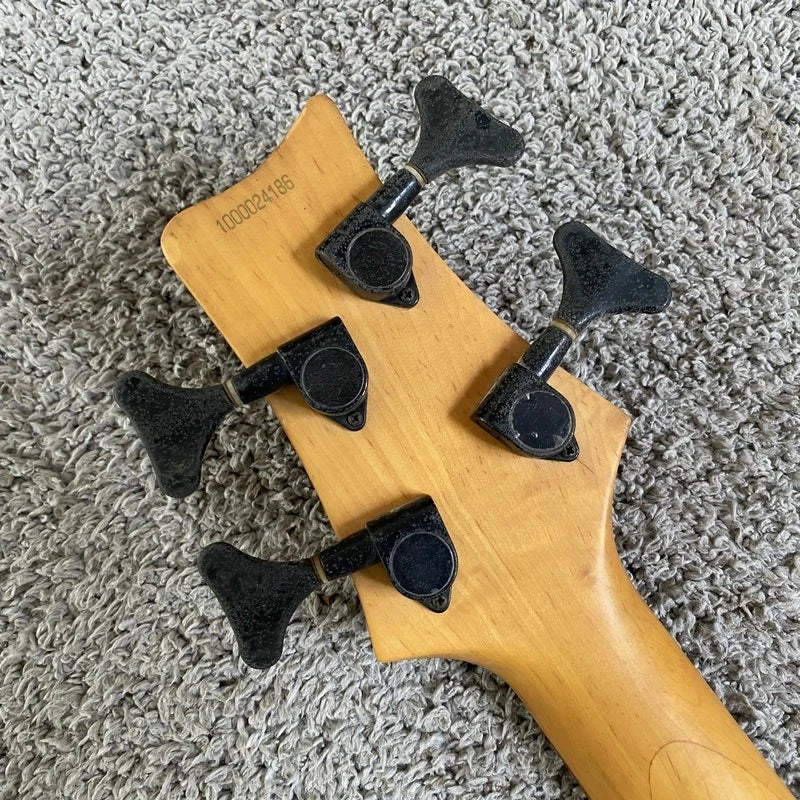 DIY 4 String Electric Bass, Basswood Body, Maple Neck, Rosewood Fingerboard