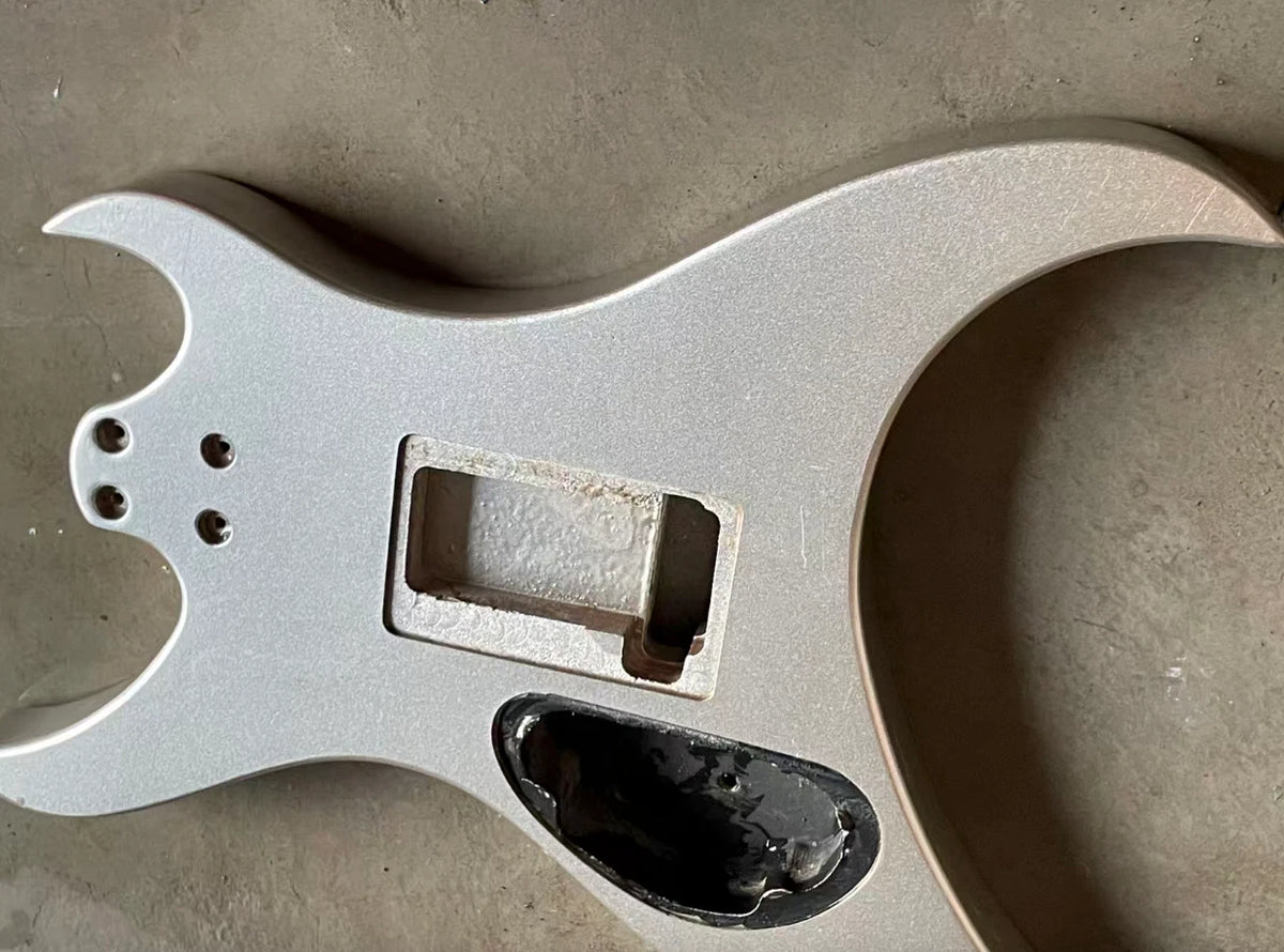 Metallic Grey HH Guitar DIY Body Fit Aria Urchin Vintage Project