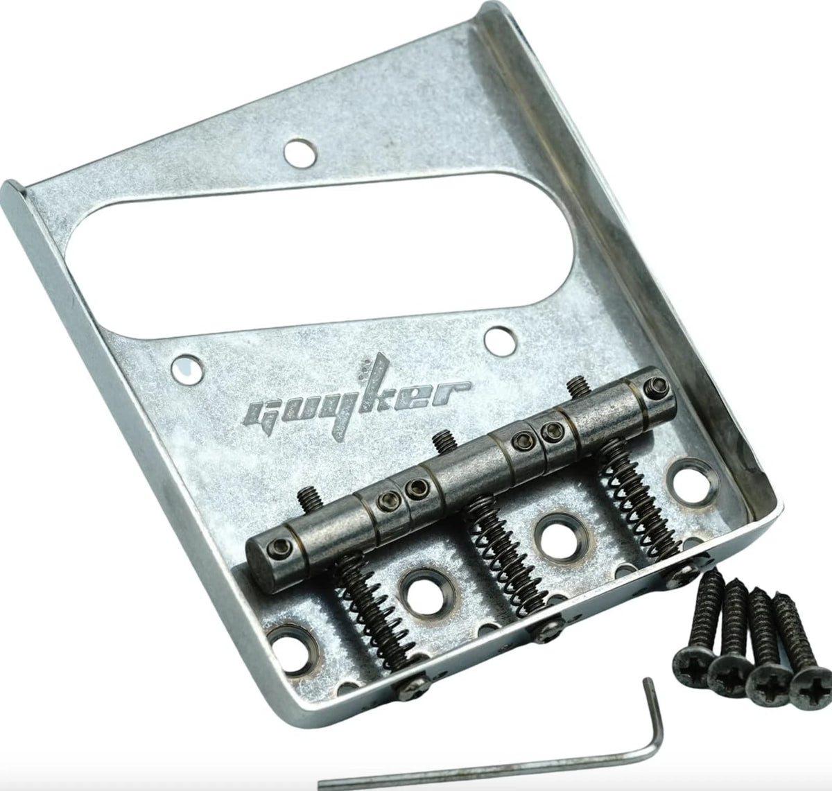 Aged Relic Silver Guitar Vintage Ashtray Bridge Fit Telecaster Tele
