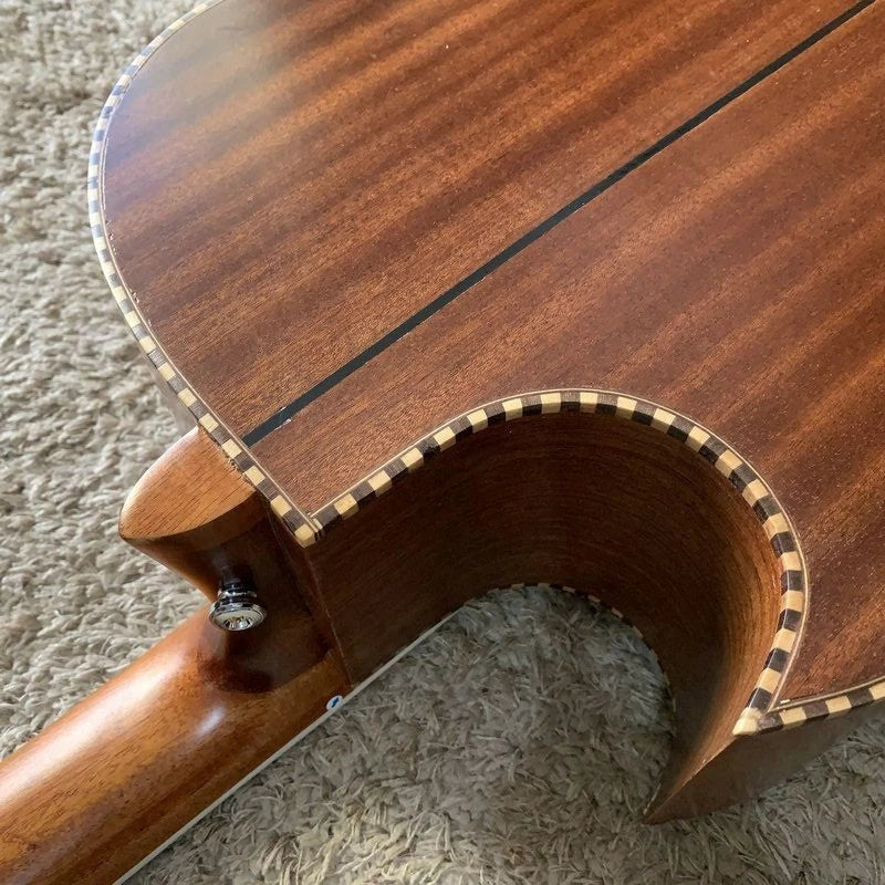 10 String Crossover Acoustic Electric Guitar, Solid Red Pine Top