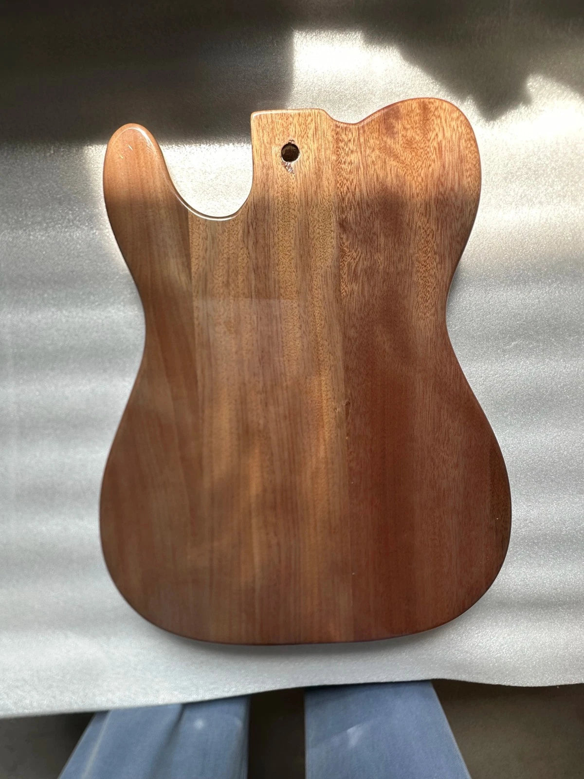 Vintage Mahogany Guitar Body, Flame Maple Veneer Fit TL Tele
