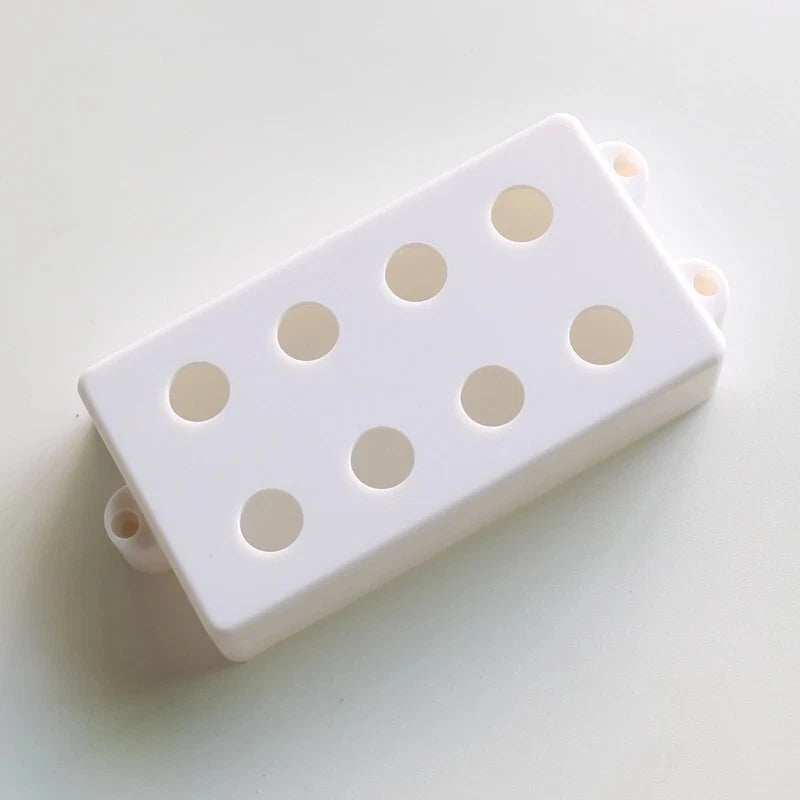 2pcs 4/5 String Electric Bass Pickup Covers in White Fit MusicMan Bass