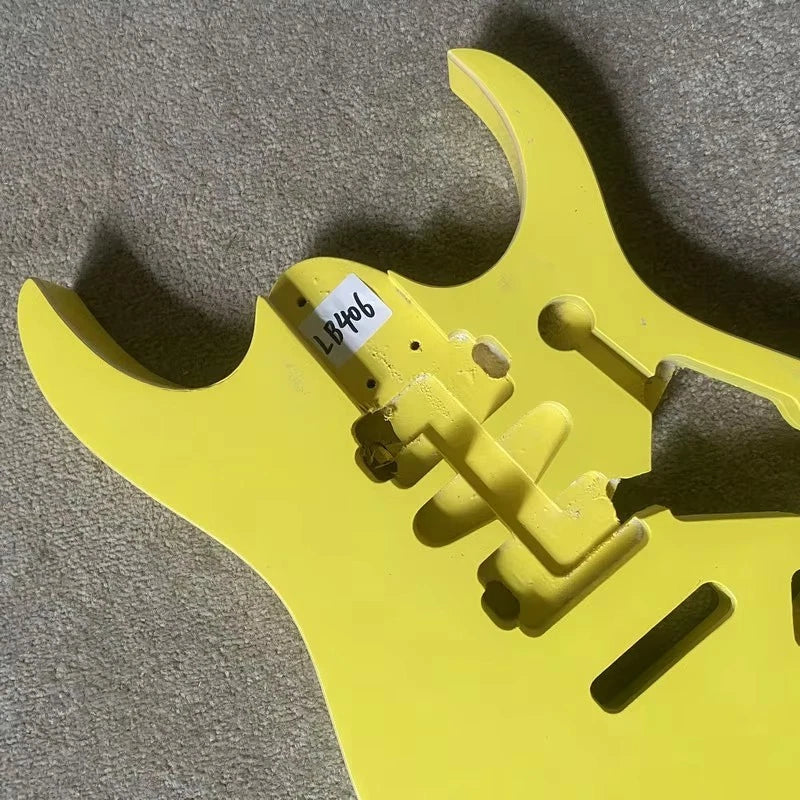 Yellow HSH Guitar Body, Solid Basswood