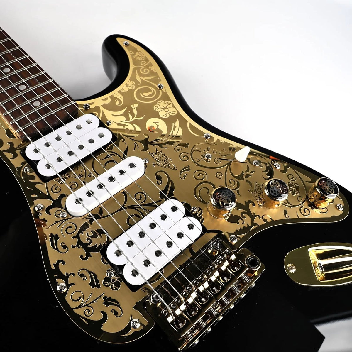 HSH Metal Guitar Pickguard Engraved Steel Scratch Plate Fit Stratocaster Strat