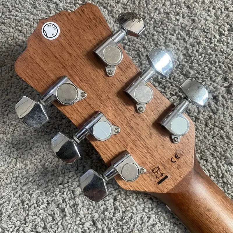 Luna Folk Acoustic Guitar, Hena Oasis Top, Mahogany Neck, Rosewood Fingerboard