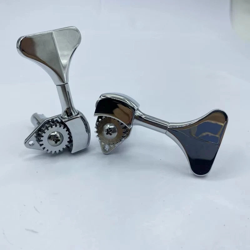 R2L2 Chrome Bass Guitar Machine Heads Tuning Pegs Keys