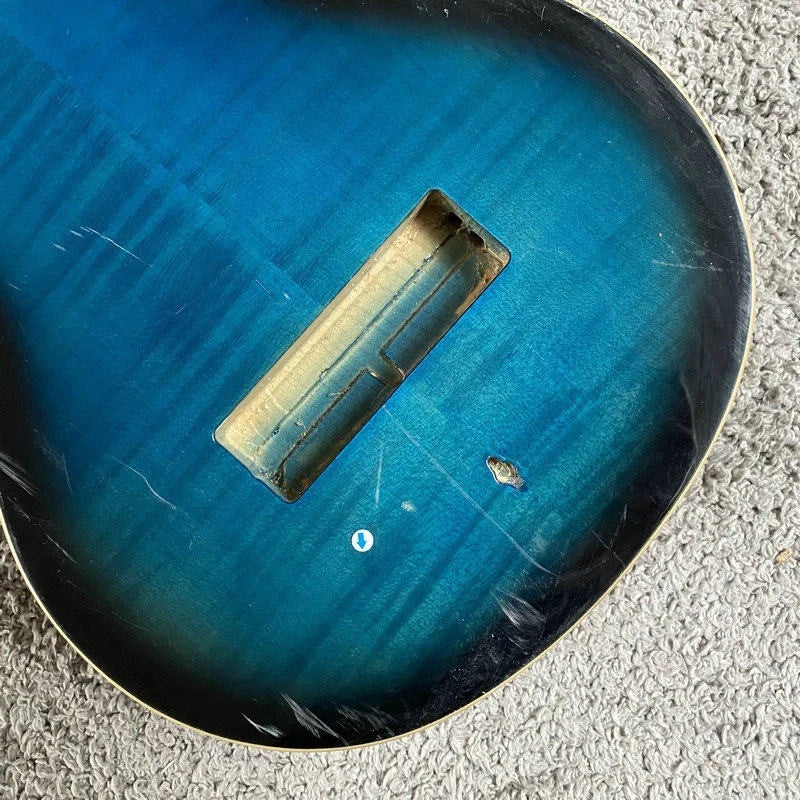 Blue Hawaiian Guitar DIY Project, Tiger Maple Body, Rosewood Body,Maple Neck